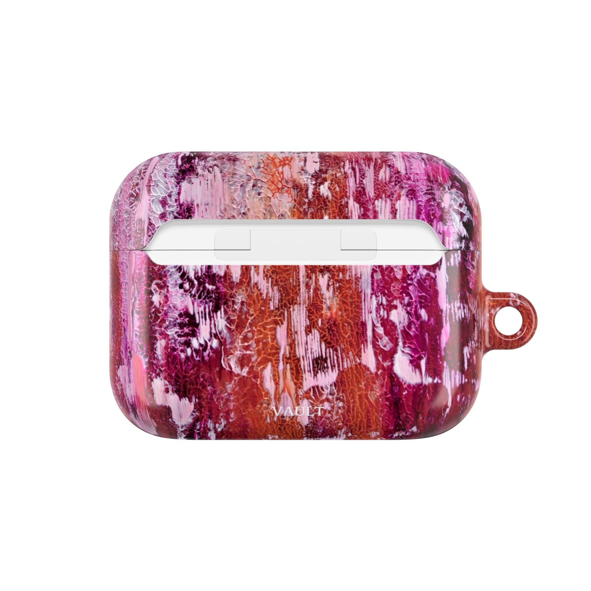 Abstract Pink Marble AirPod Case – Protective Artistic Earbud Cover