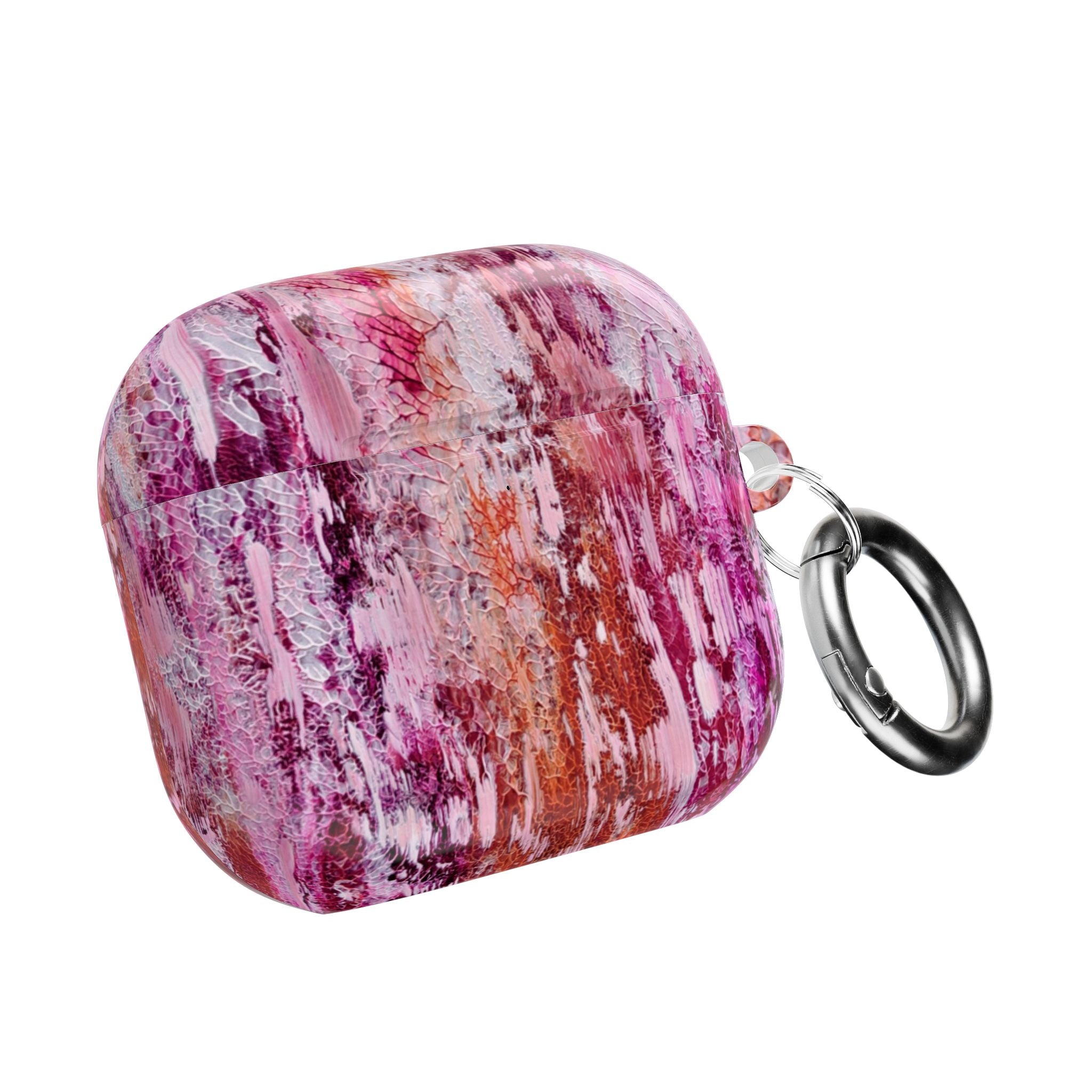 Abstract Pink Marble AirPod Case – Protective Artistic Earbud Cover
