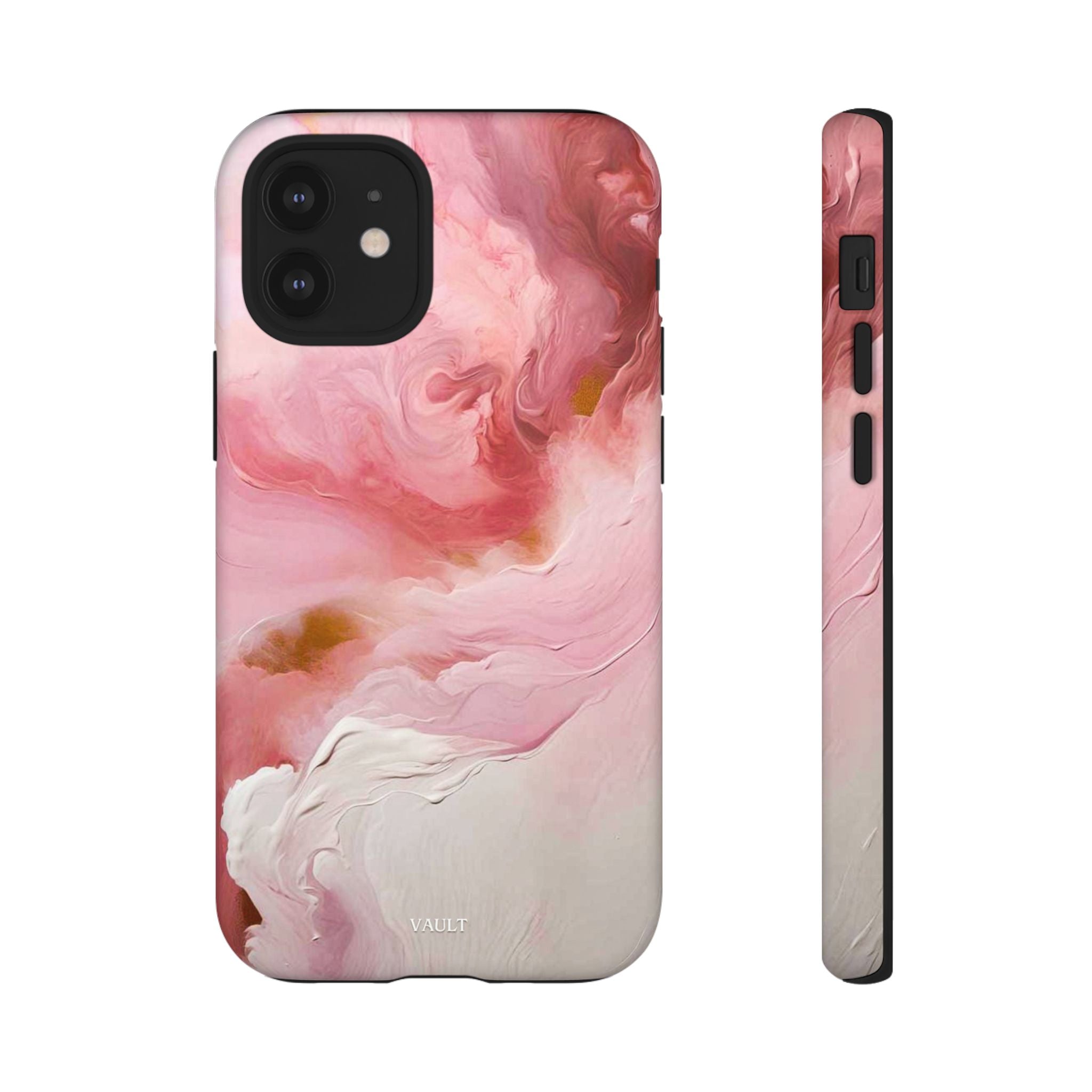 Pink Marble Tough Phone Case — Protective Artistic Phone Cover