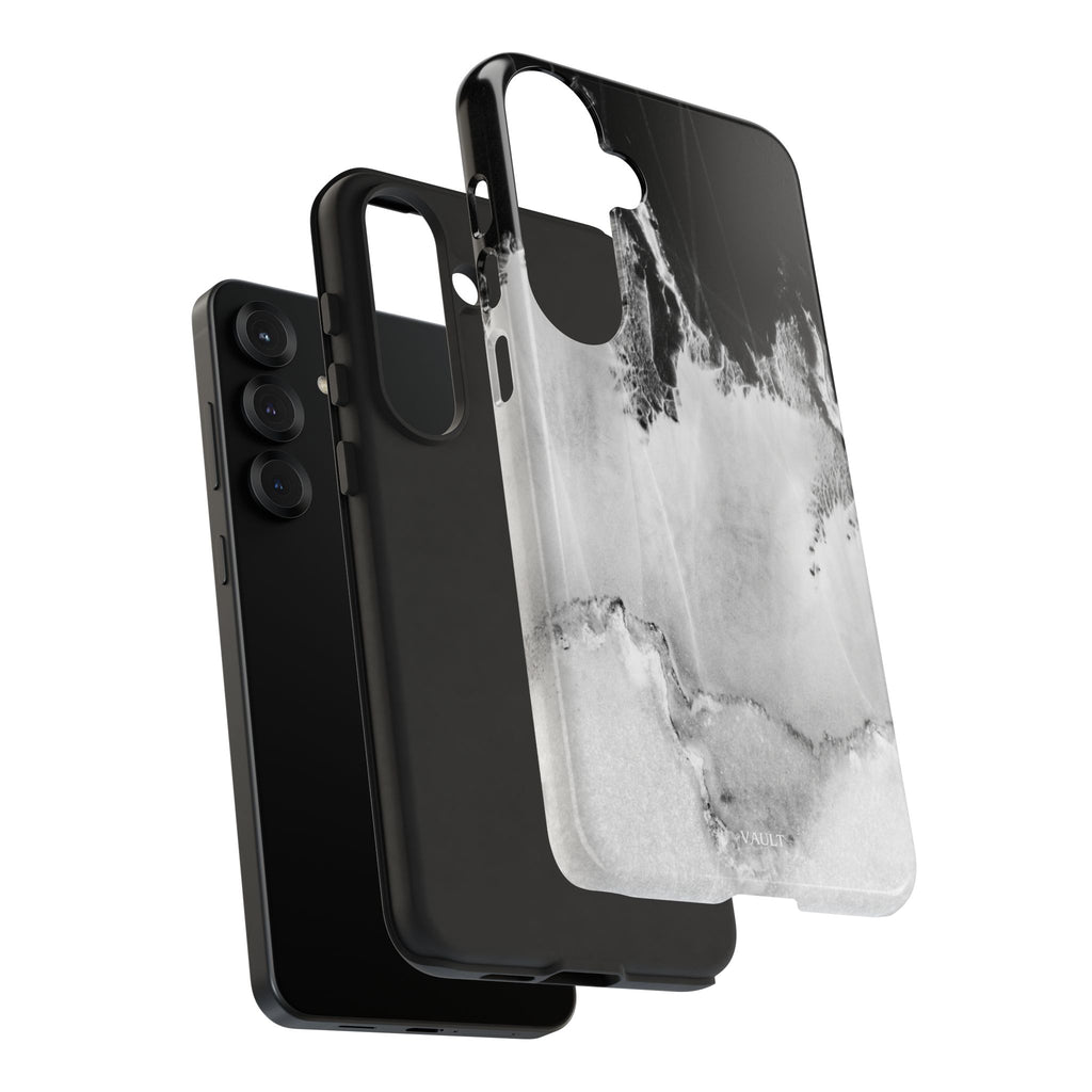 Marble Ink Tough Case — Black & White Abstract Phone Cover