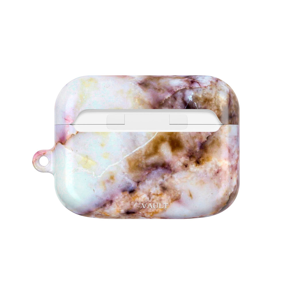Marble Pink AirPod Case – Pink & Gold Marble Protective AirPods Cover