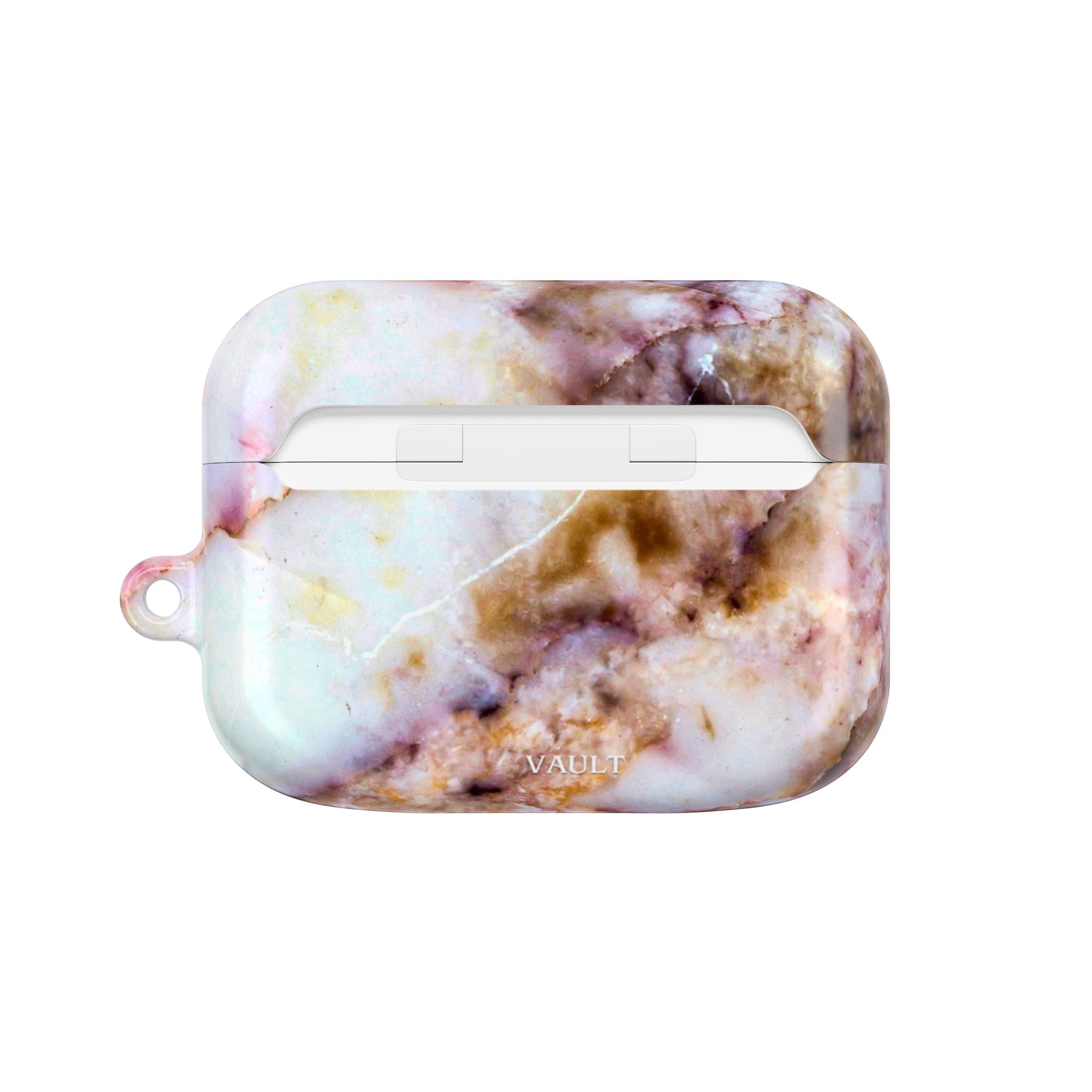 Marble Pink AirPod Case – Pink & Gold Marble Protective AirPods Cover