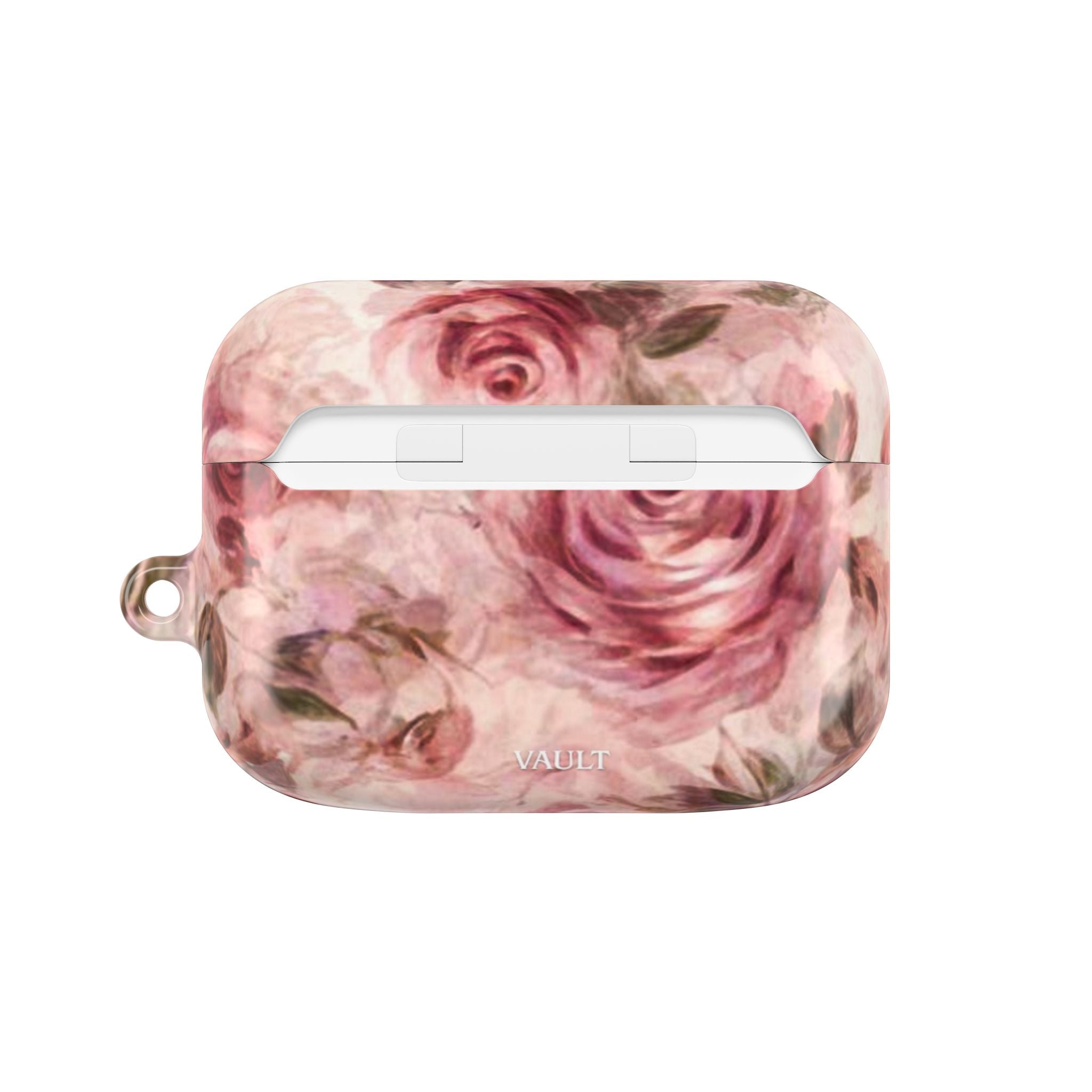 Floral Rose AirPod Case — Vintage Pink Watercolor Protection