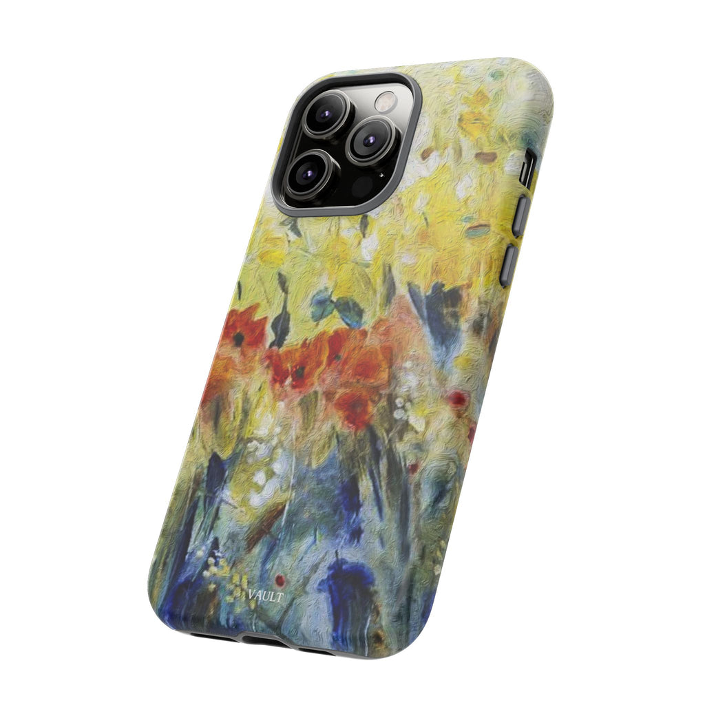 Floral Watercolor Phone Case — Yellow Garden Tough Cases