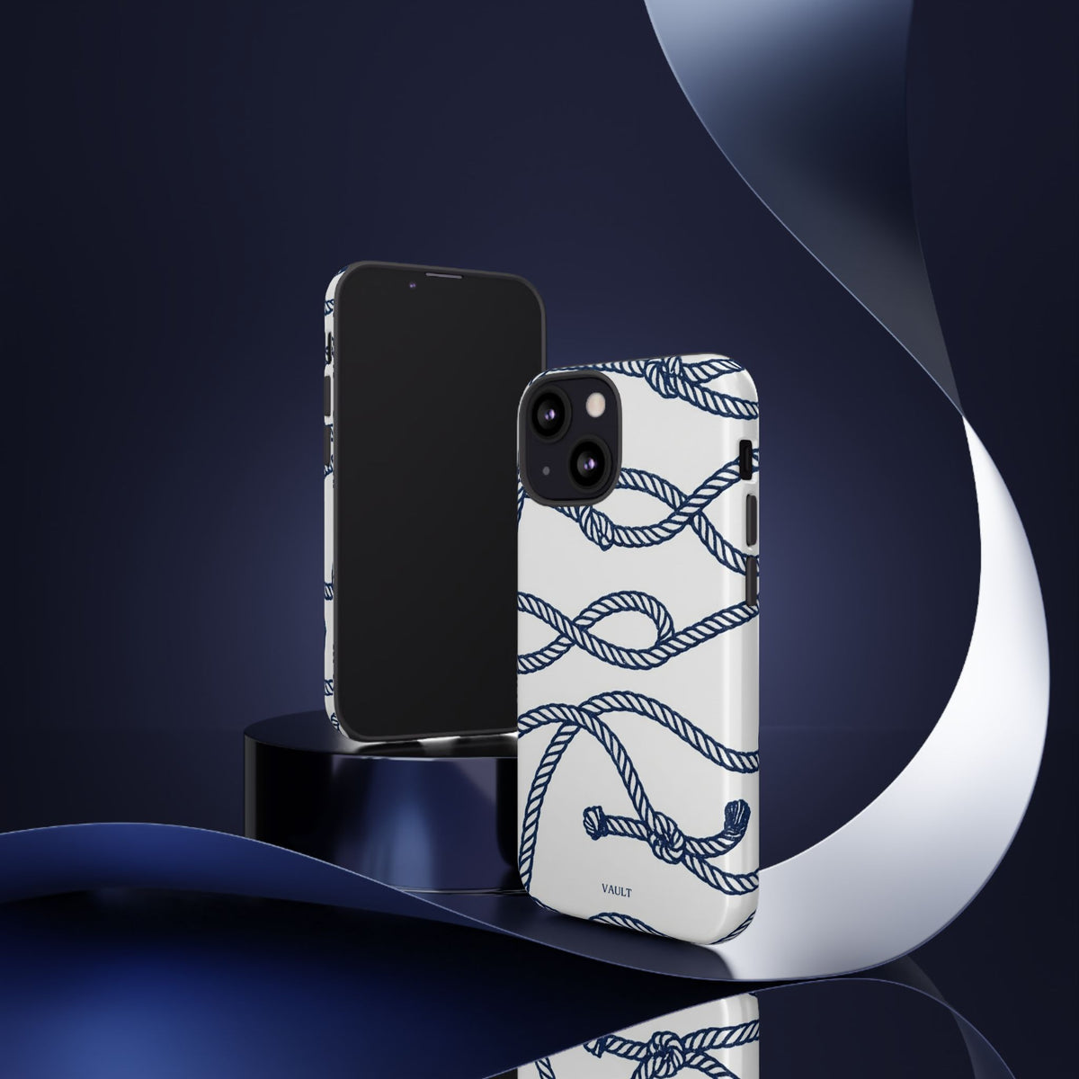 Nautical Rope Tough Case — Protective Phone Cover with Navy Knot Design