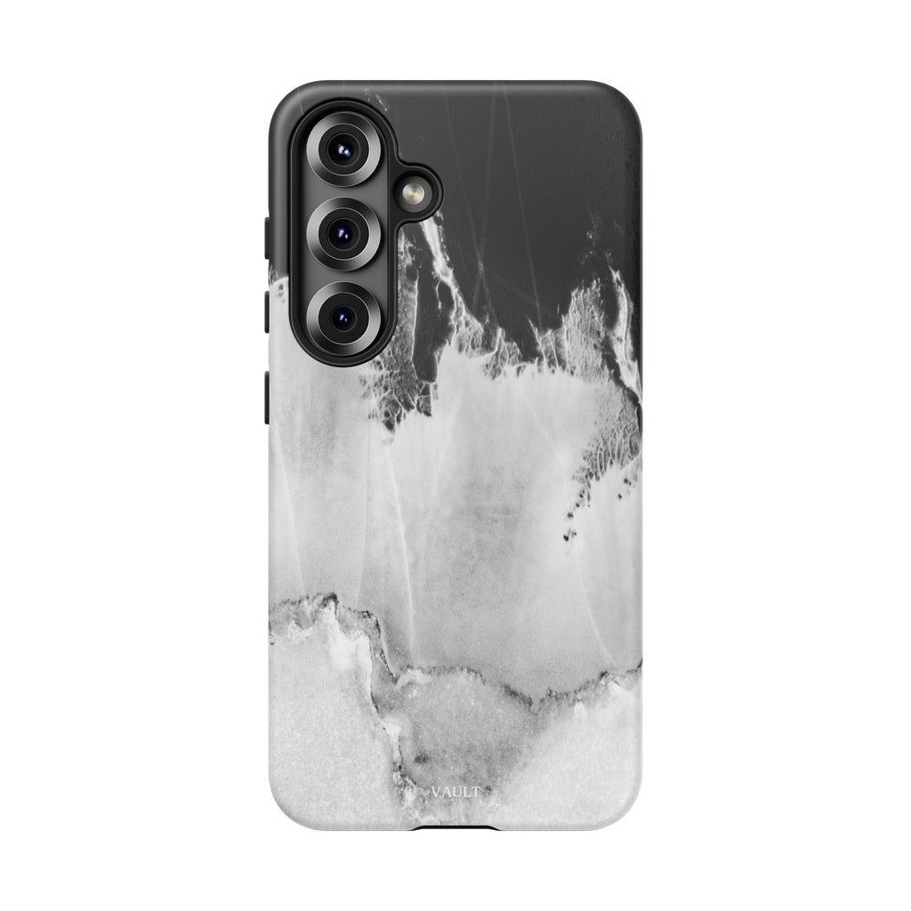 Marble Ink Tough Case — Black & White Abstract Phone Cover
