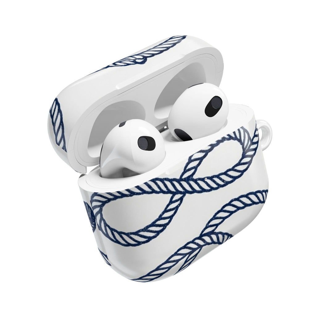 Nautical Rope AirPod Case – Blue Sailor Knot Protective Cover