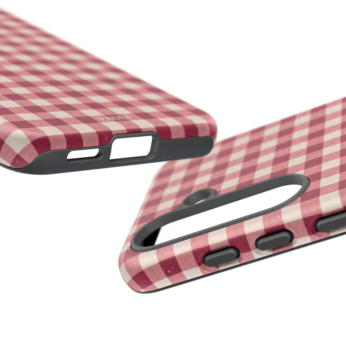 Gingham Phone Case — Red Plaid Tough Case