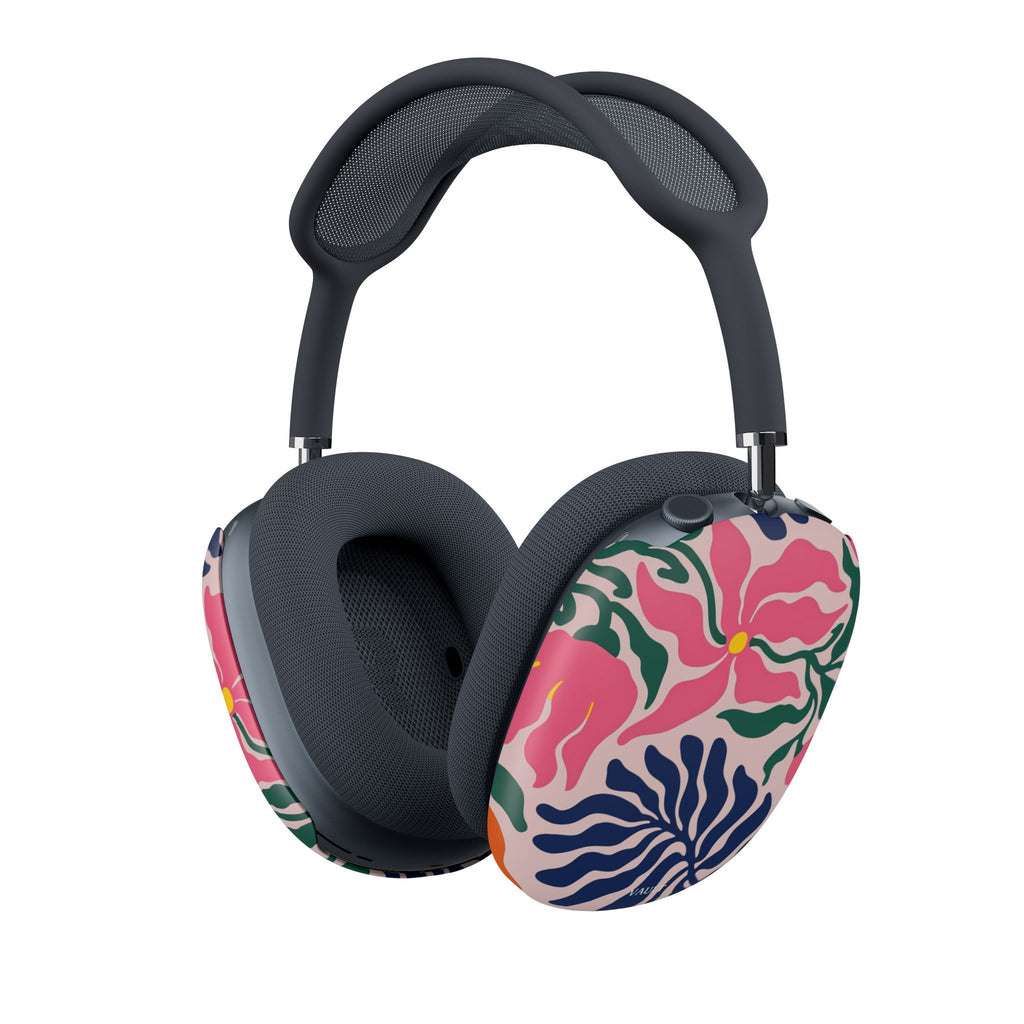 Floral Burst AirPod Max Case — Pink Tropical Flower Protective Covers