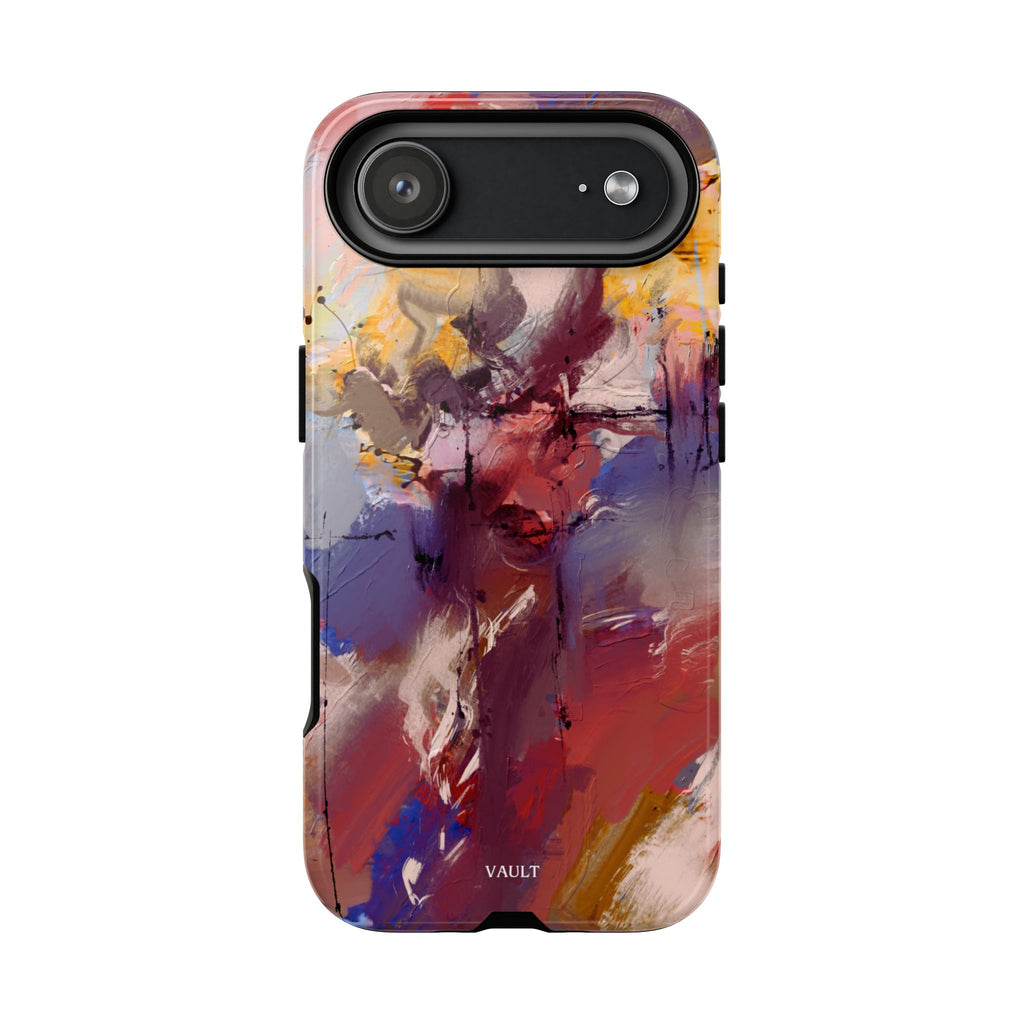 Abstract Brushstroke Tough Phone Case — Colorful Protective iPhone Cover