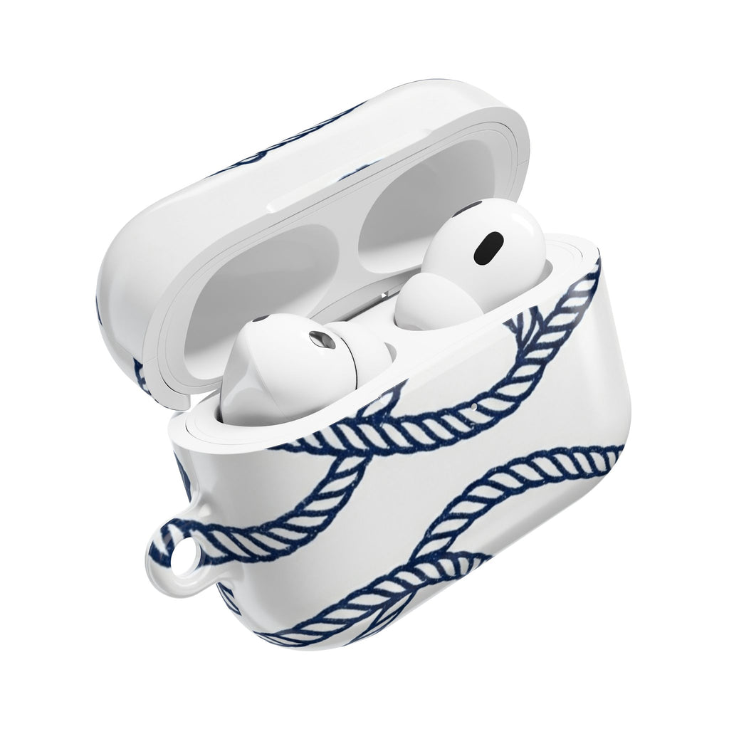 Nautical Rope AirPod Case – Blue Sailor Knot Protective Cover