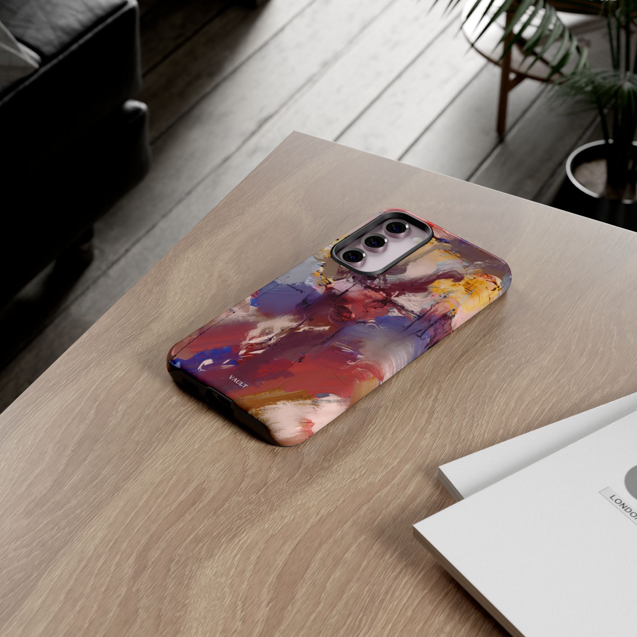 Abstract Brushstroke Tough Phone Case — Colorful Protective iPhone Cover