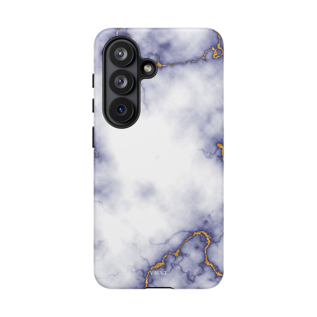 Purple Marble Tough Phone Case with Gold Veins