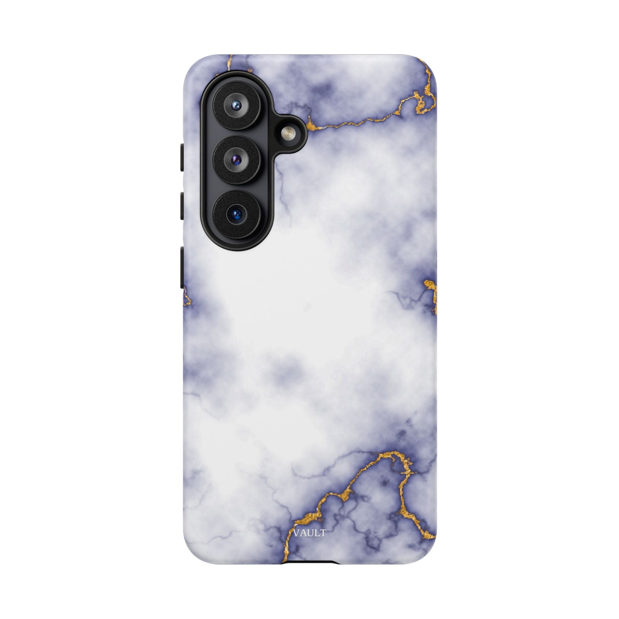 Purple Marble Tough Phone Case with Gold Veins