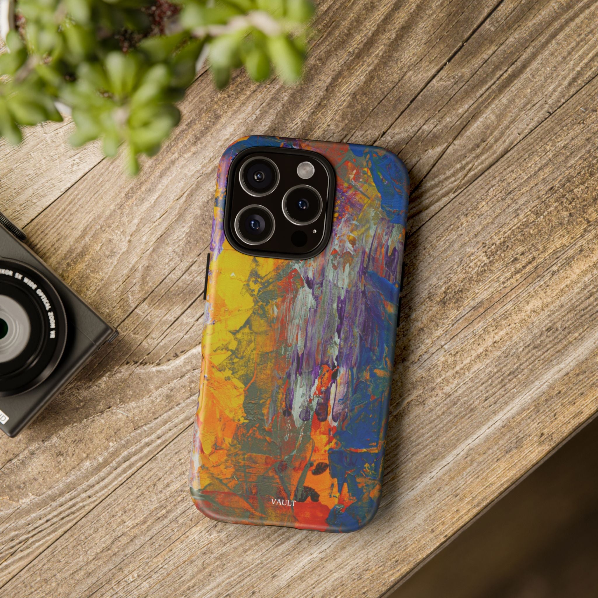 Abstract Color Splash Phone Case — Vibrant Artistic Protective Cover