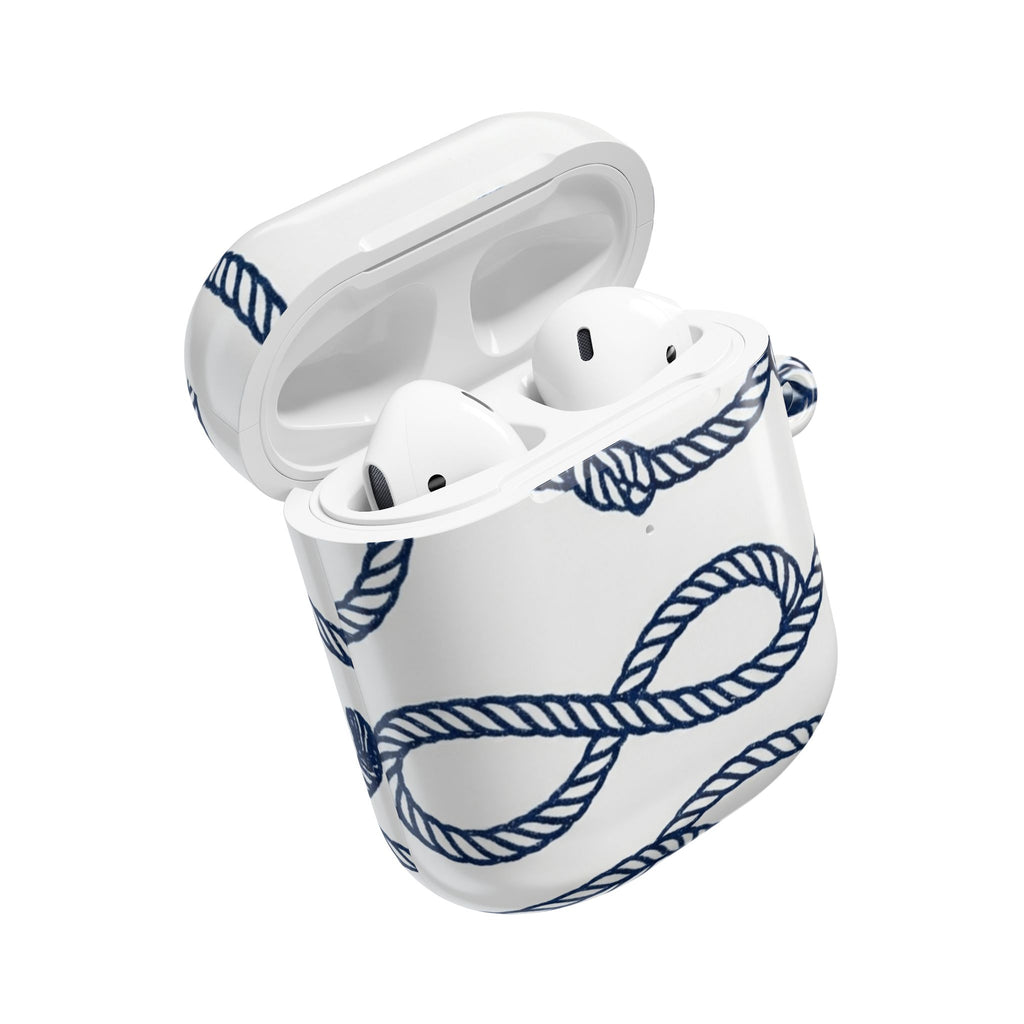 Nautical Rope AirPod Case – Blue Sailor Knot Protective Cover