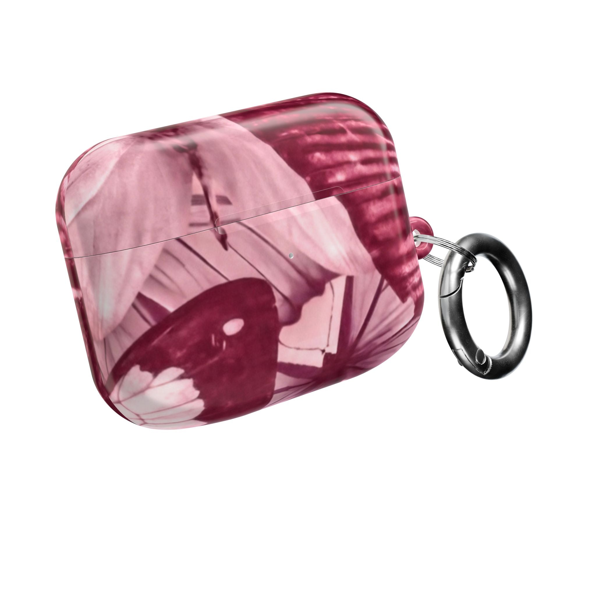 Floral Parasol AirPod Case — Vintage Pink Umbrella Design