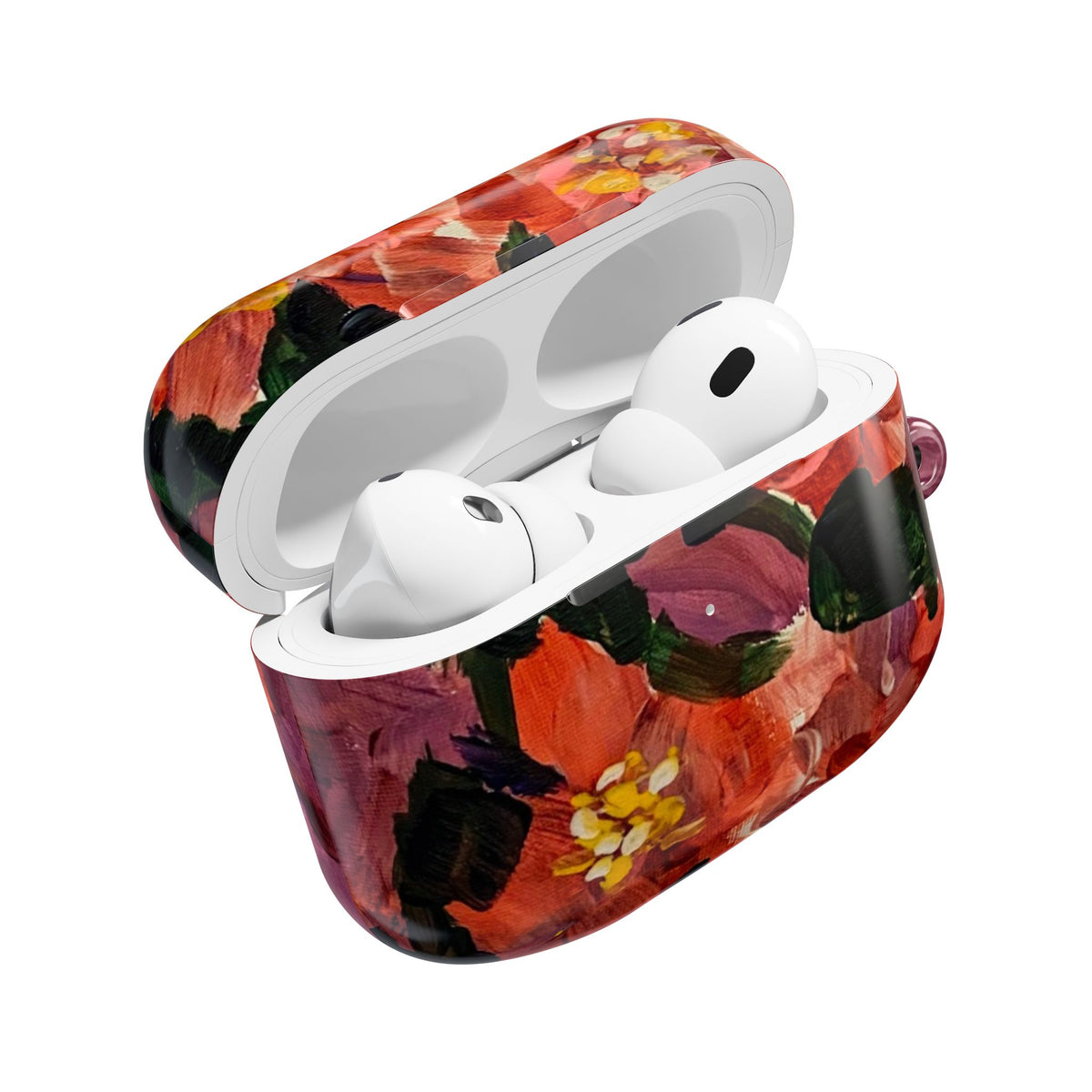 Floral Red Bloom AirPod Case