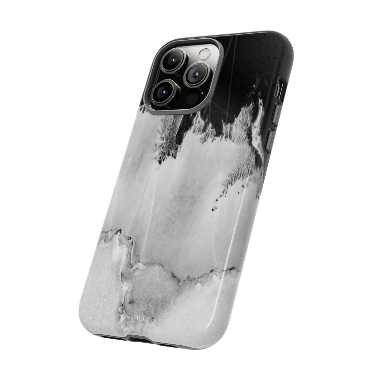 Marble Ink Tough Case — Black & White Abstract Phone Cover