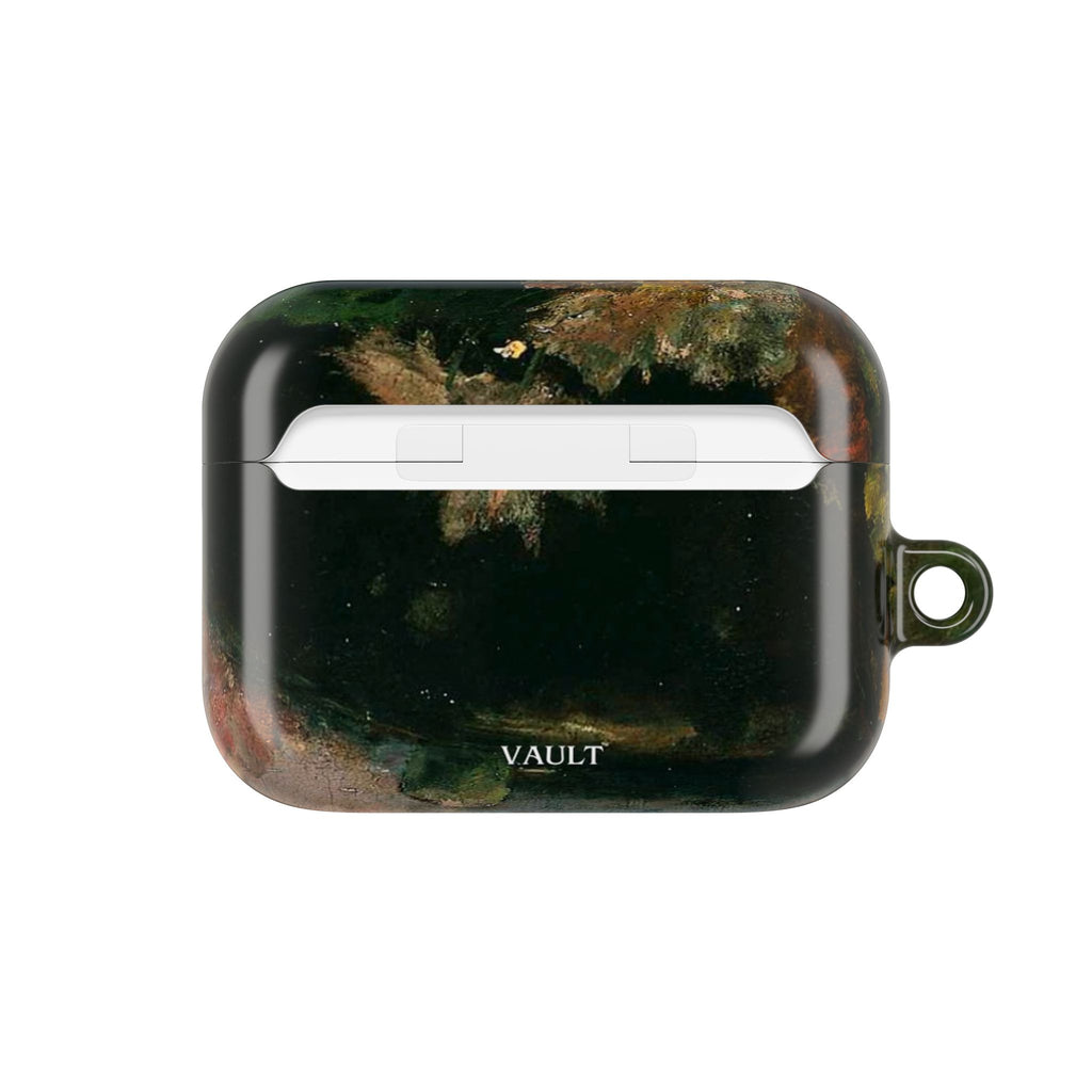 AirPods Case — Dark Green Brown Marble Protective Cover