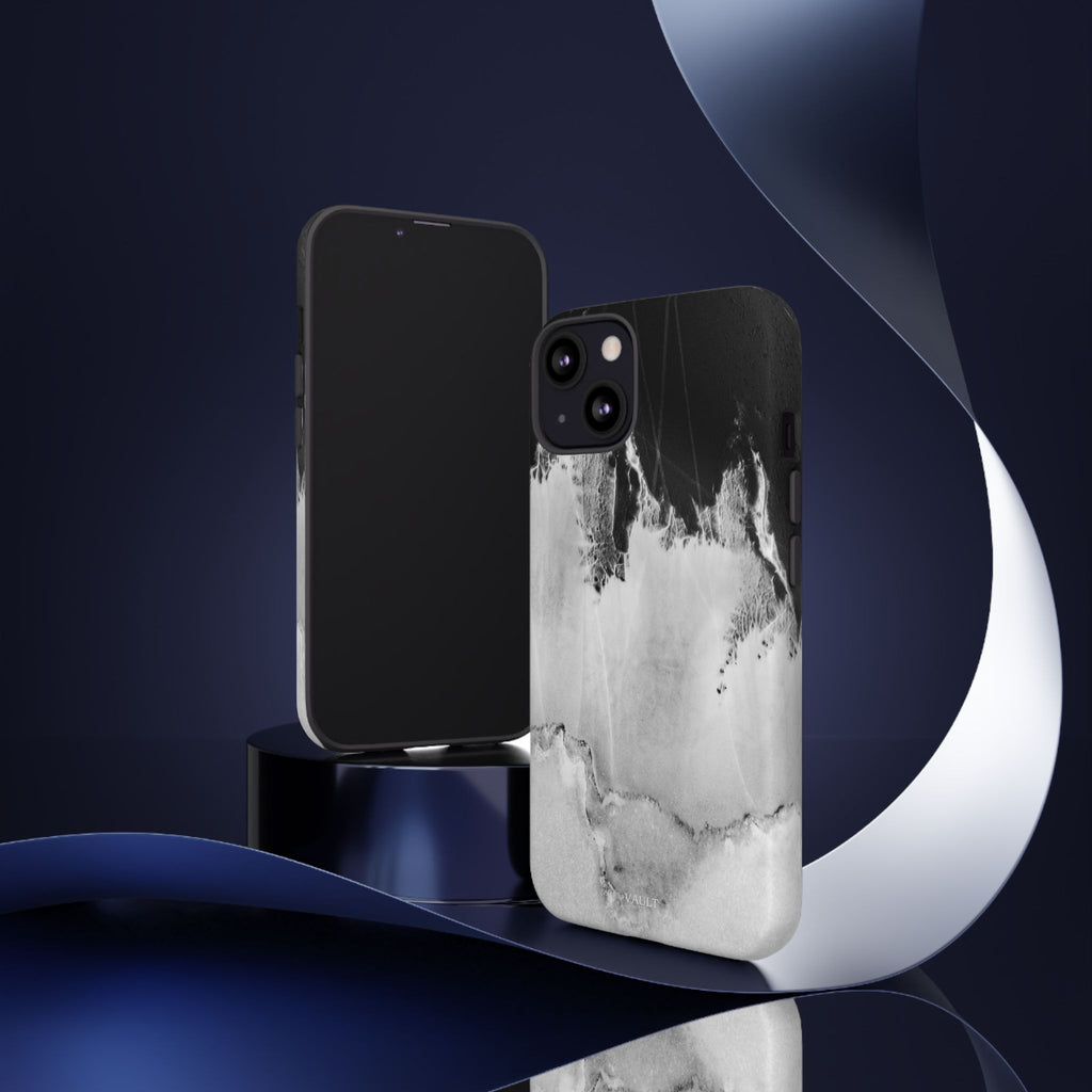 Marble Ink Tough Case — Black & White Abstract Phone Cover