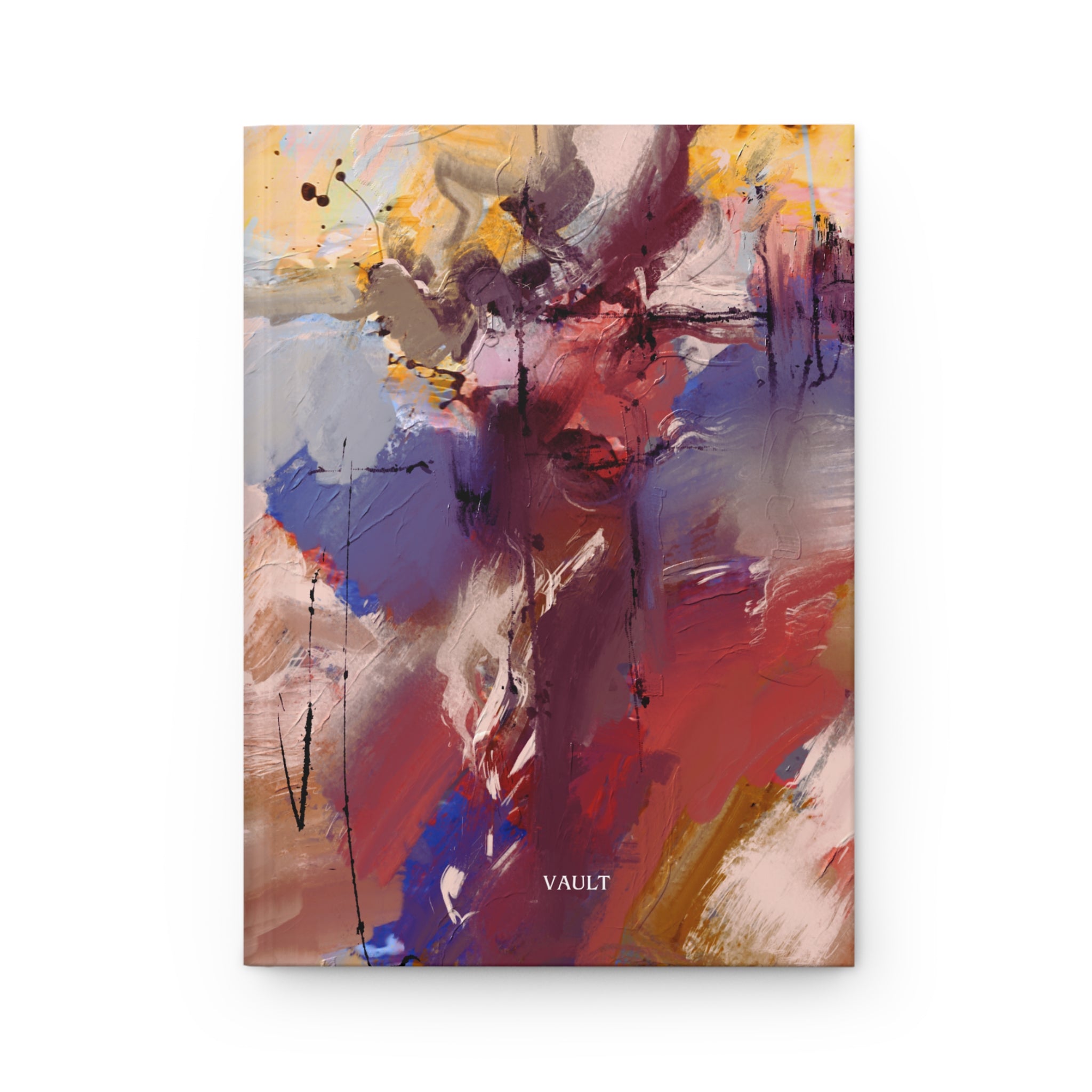 Abstract Color Burst Hardcover Journal — VAULT Matte Notebook for Artists & Creatives