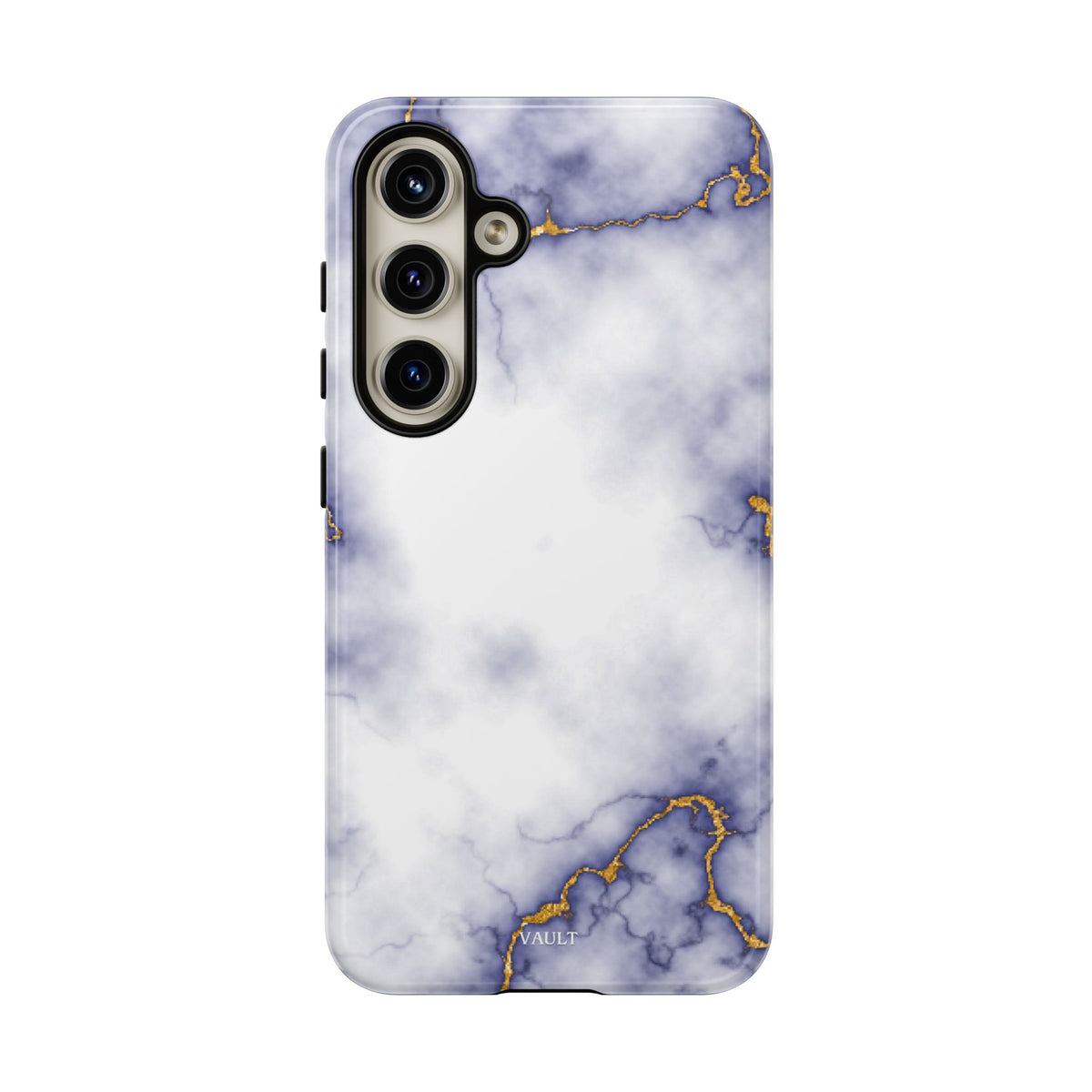 Purple Marble Tough Phone Case with Gold Veins