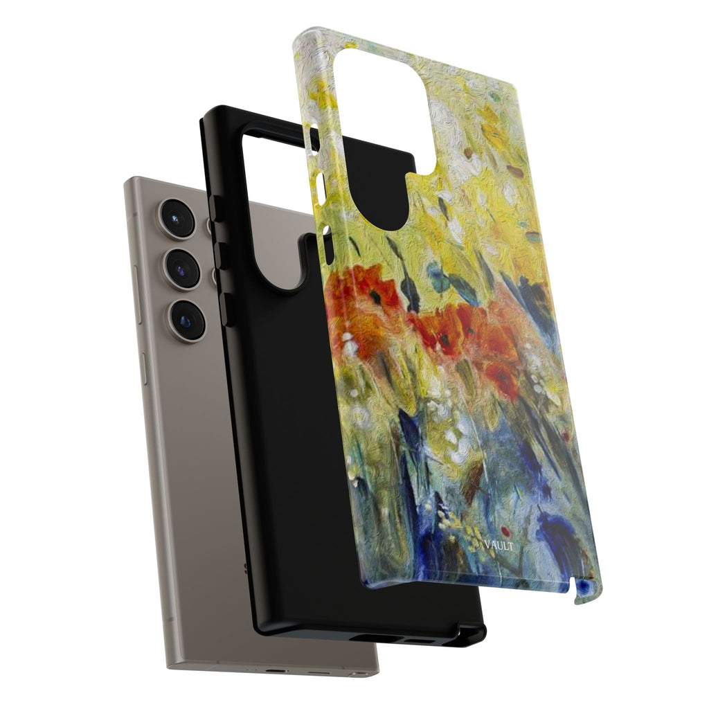 Floral Watercolor Phone Case — Yellow Garden Tough Cases