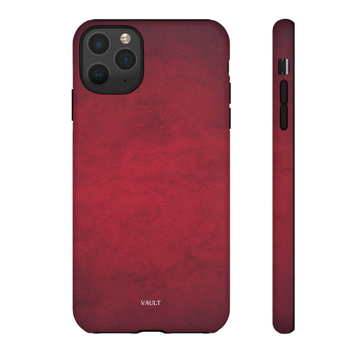 Red Leather Texture Phone Case Impact-Resistant Case