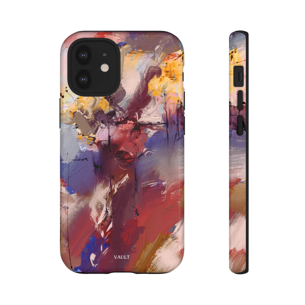Abstract Brushstroke Tough Phone Case — Colorful Protective iPhone Cover