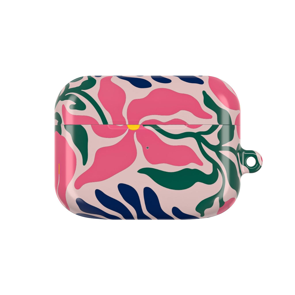 AirPod Case — Pink Floral Swirl Protective Cover