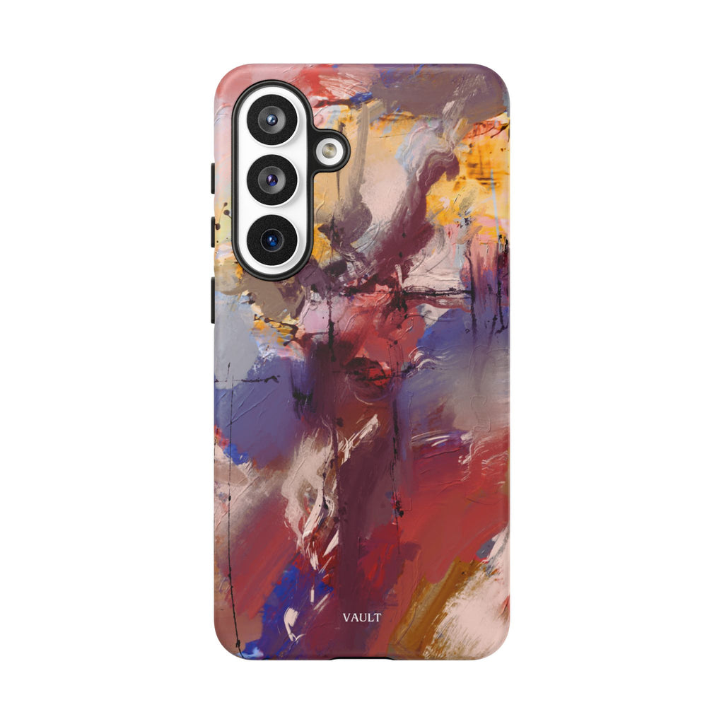 Abstract Brushstroke Tough Phone Case — Colorful Protective iPhone Cover