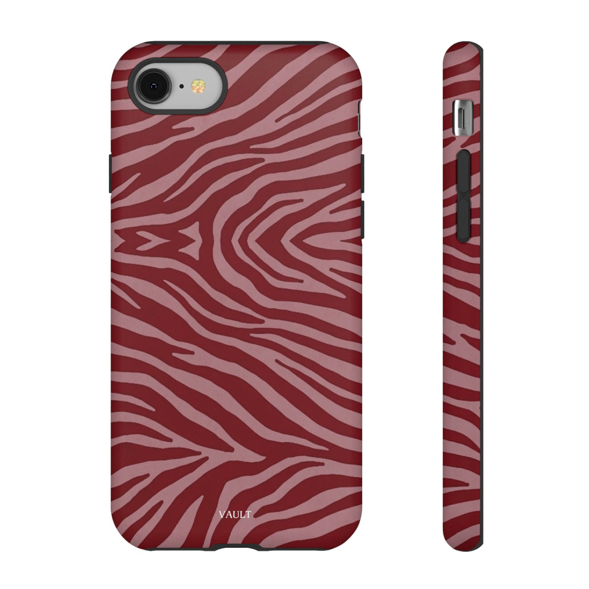 Red Zebra Print Tough Phone Case