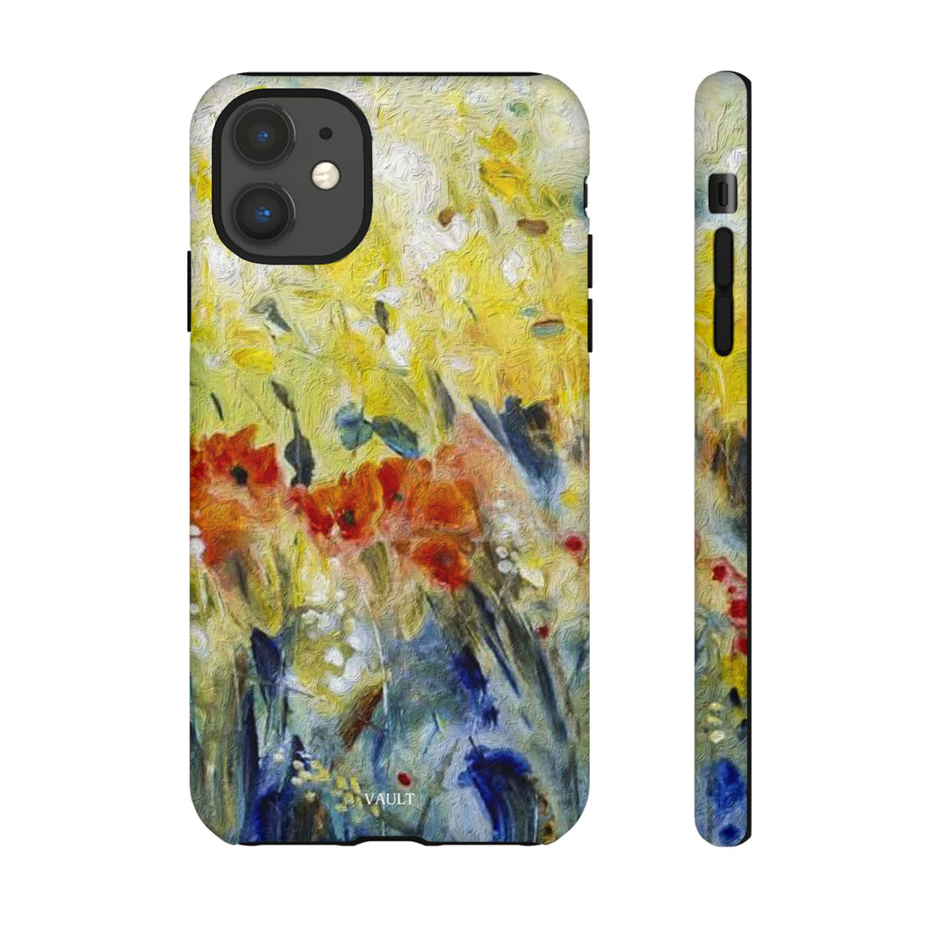 Floral Watercolor Phone Case — Yellow Garden Tough Cases