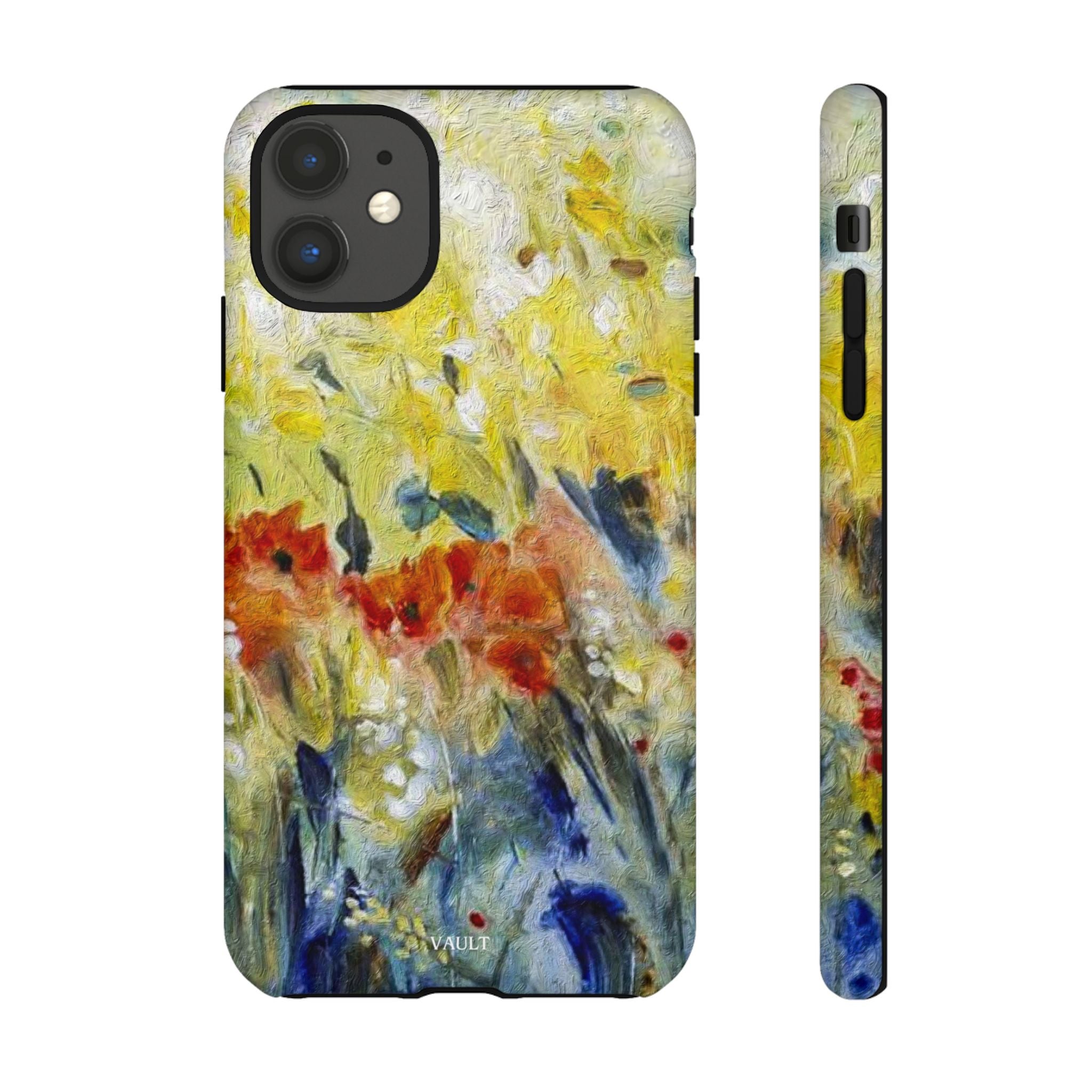 Floral Watercolor Phone Case — Yellow Garden Tough Cases