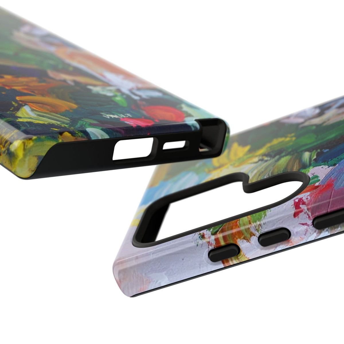 Abstract Paint Brushstroke Phone Case — Colorful Artistic Tough Case