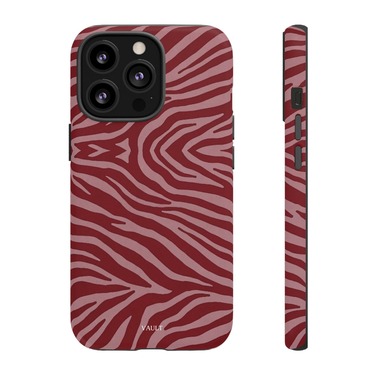 Red Zebra Print Tough Phone Case