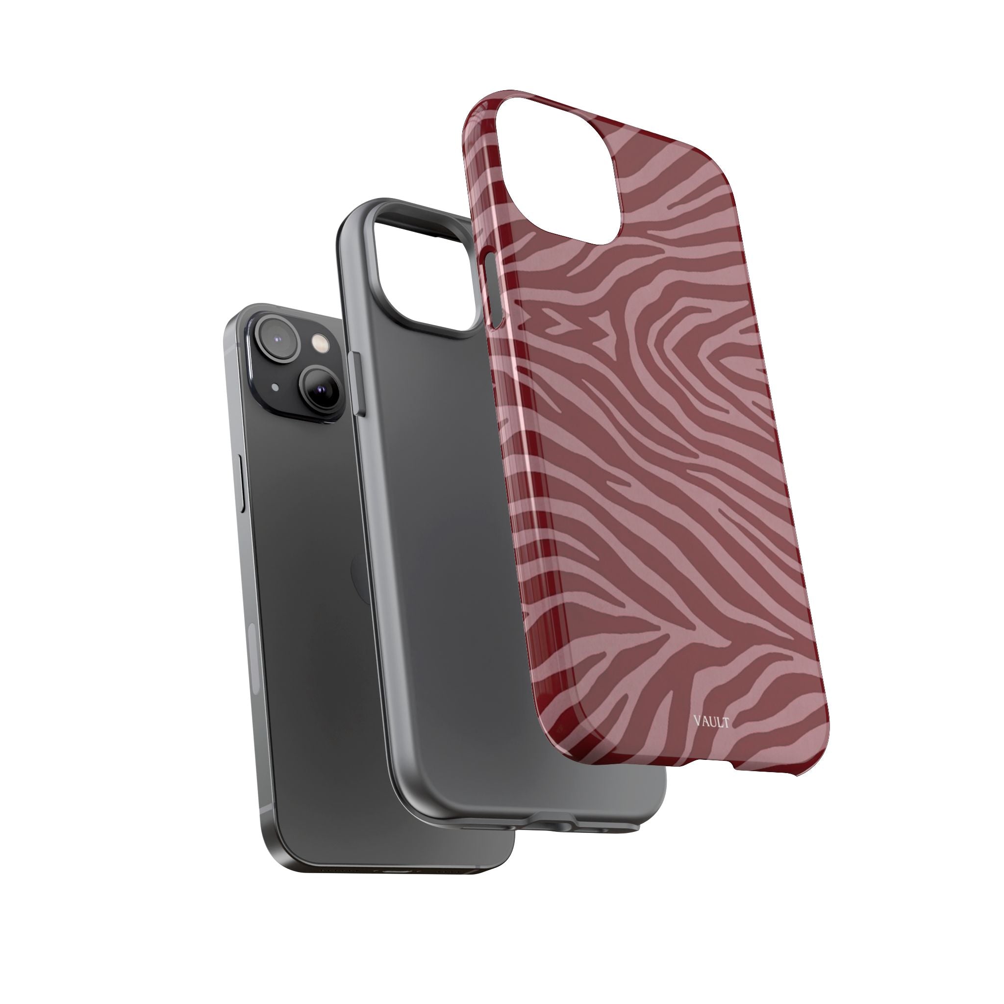 Red Zebra Print Tough Phone Case