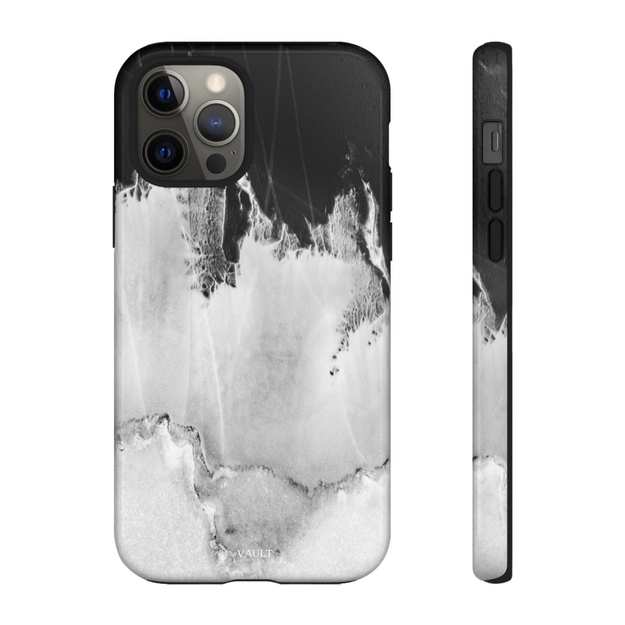 Marble Ink Tough Case — Black & White Abstract Phone Cover