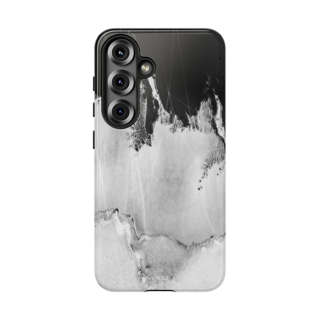 Marble Ink Tough Case — Black & White Abstract Phone Cover