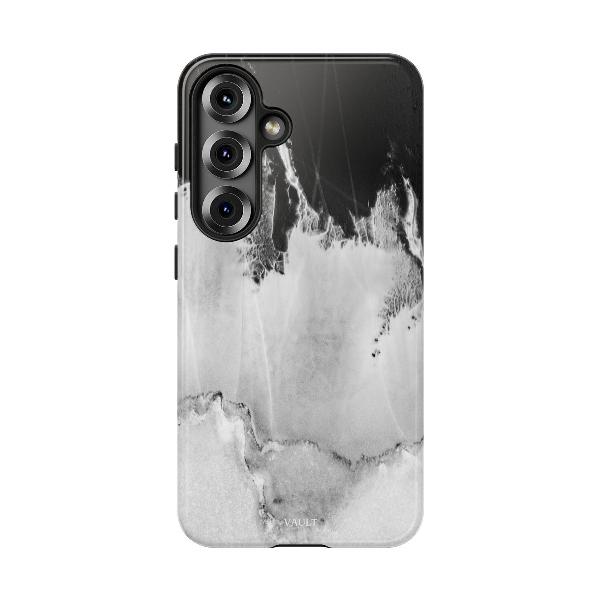 Marble Ink Tough Case — Black & White Abstract Phone Cover