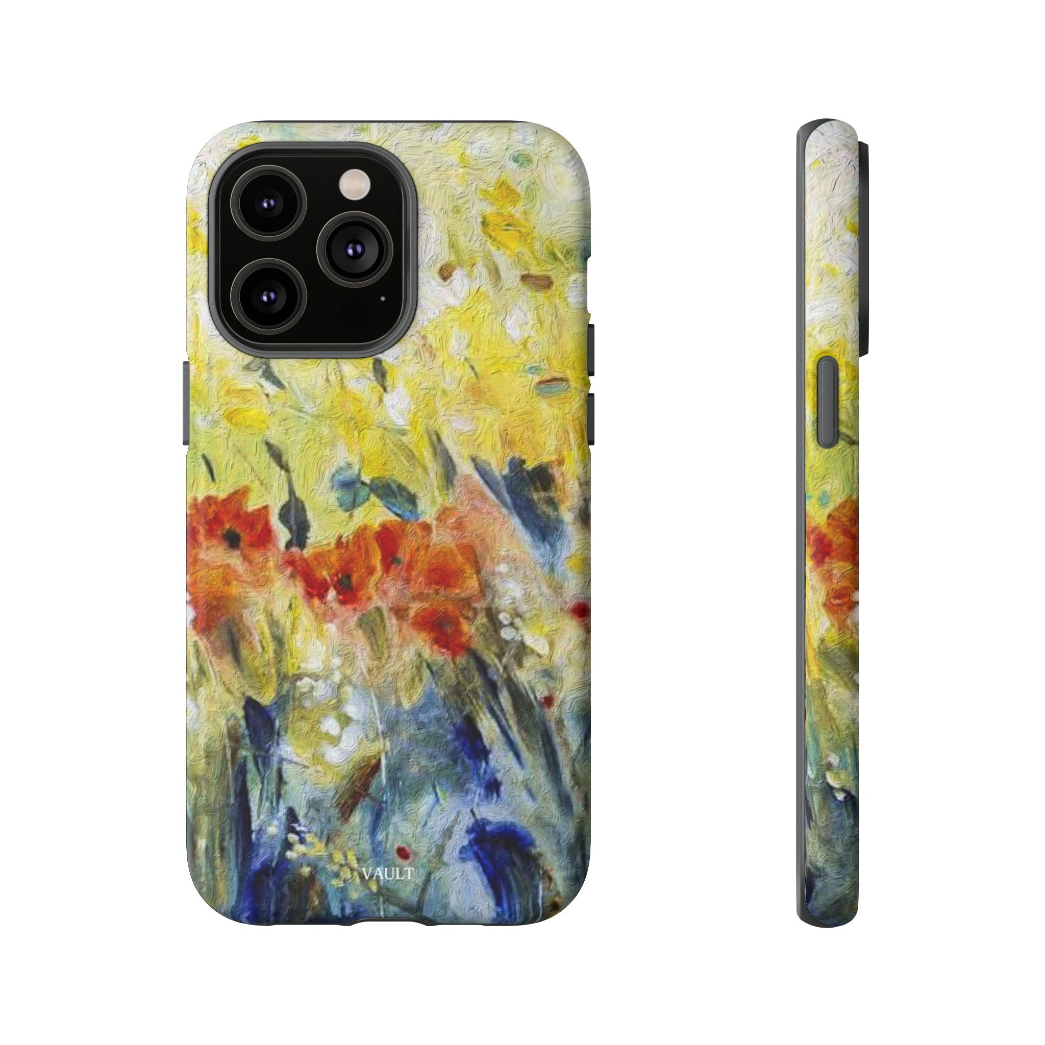 Floral Watercolor Phone Case — Yellow Garden Tough Cases