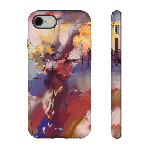 Abstract Brushstroke Tough Phone Case — Colorful Protective iPhone Cover