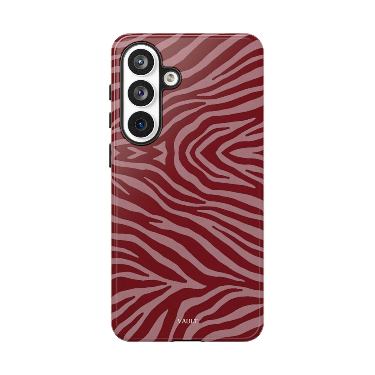 Red Zebra Print Tough Phone Case