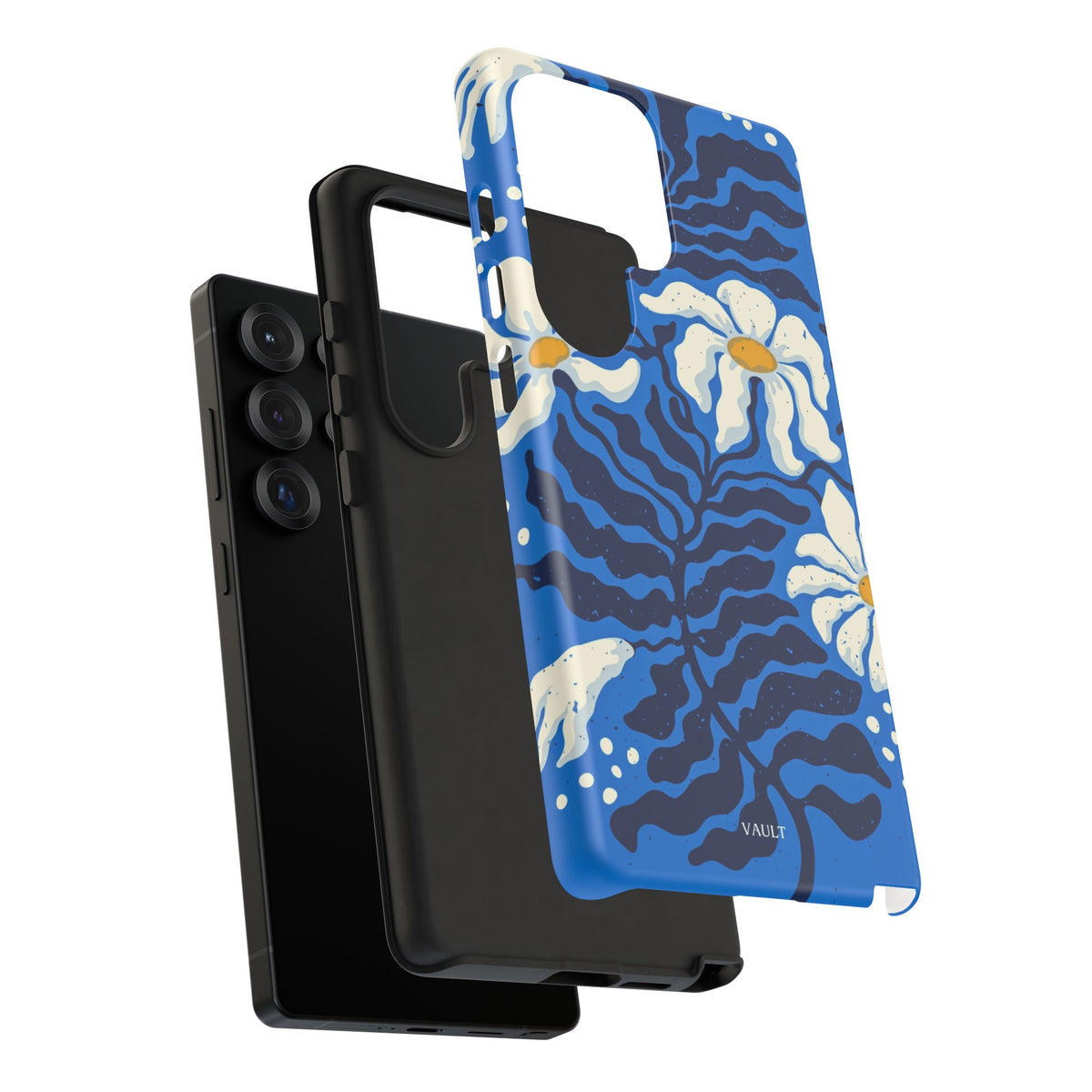 Blue Daisy Tough Phone Case — Floral Protective Phone Cover