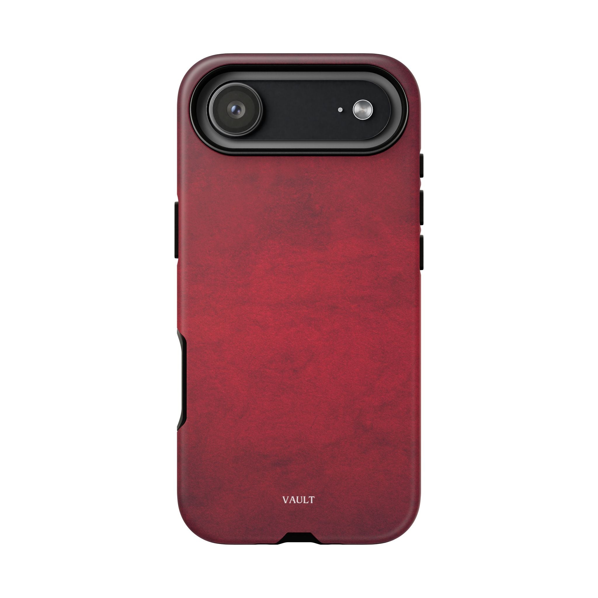 Red Leather Texture Phone Case Impact-Resistant Case