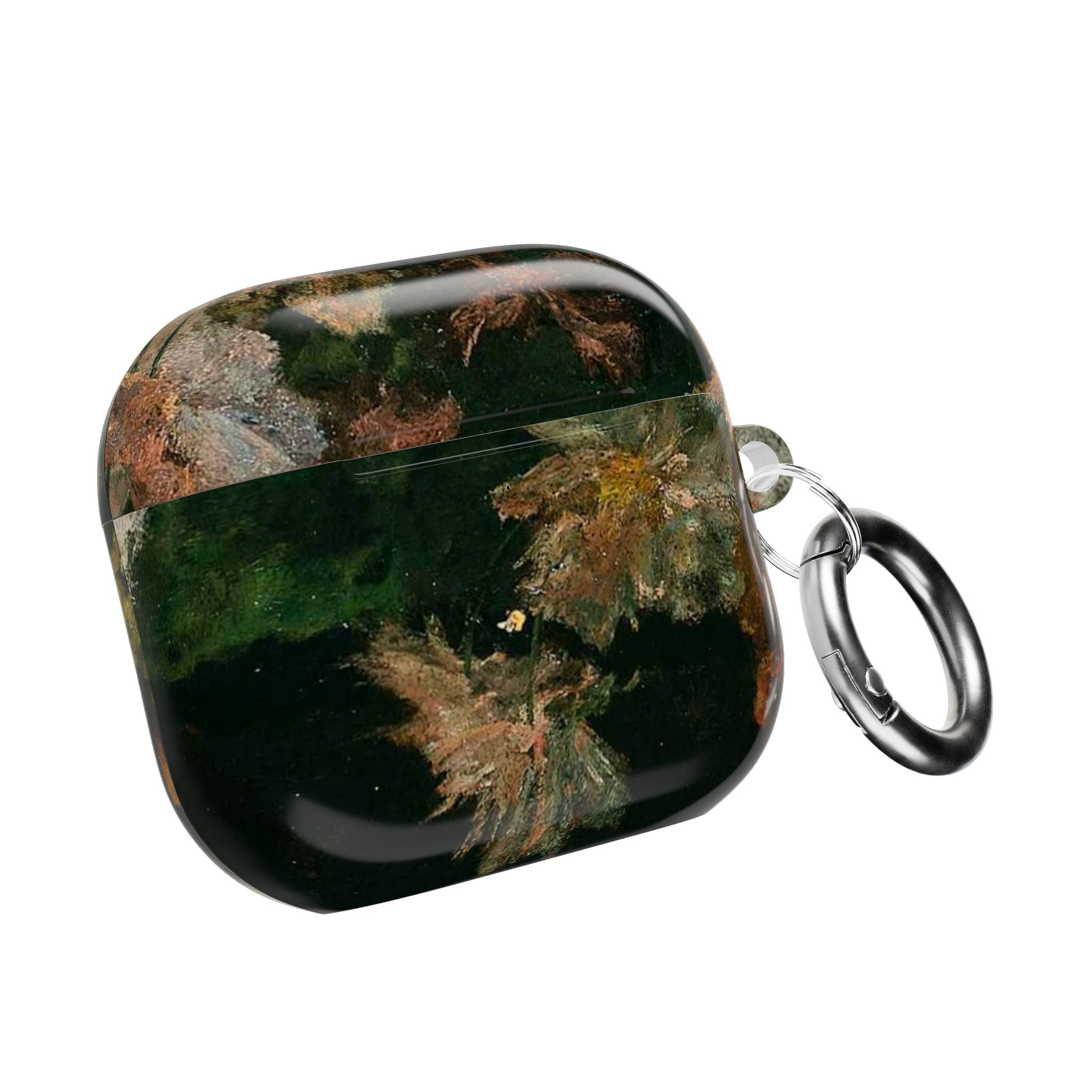 AirPods Case — Dark Green Brown Marble Protective Cover