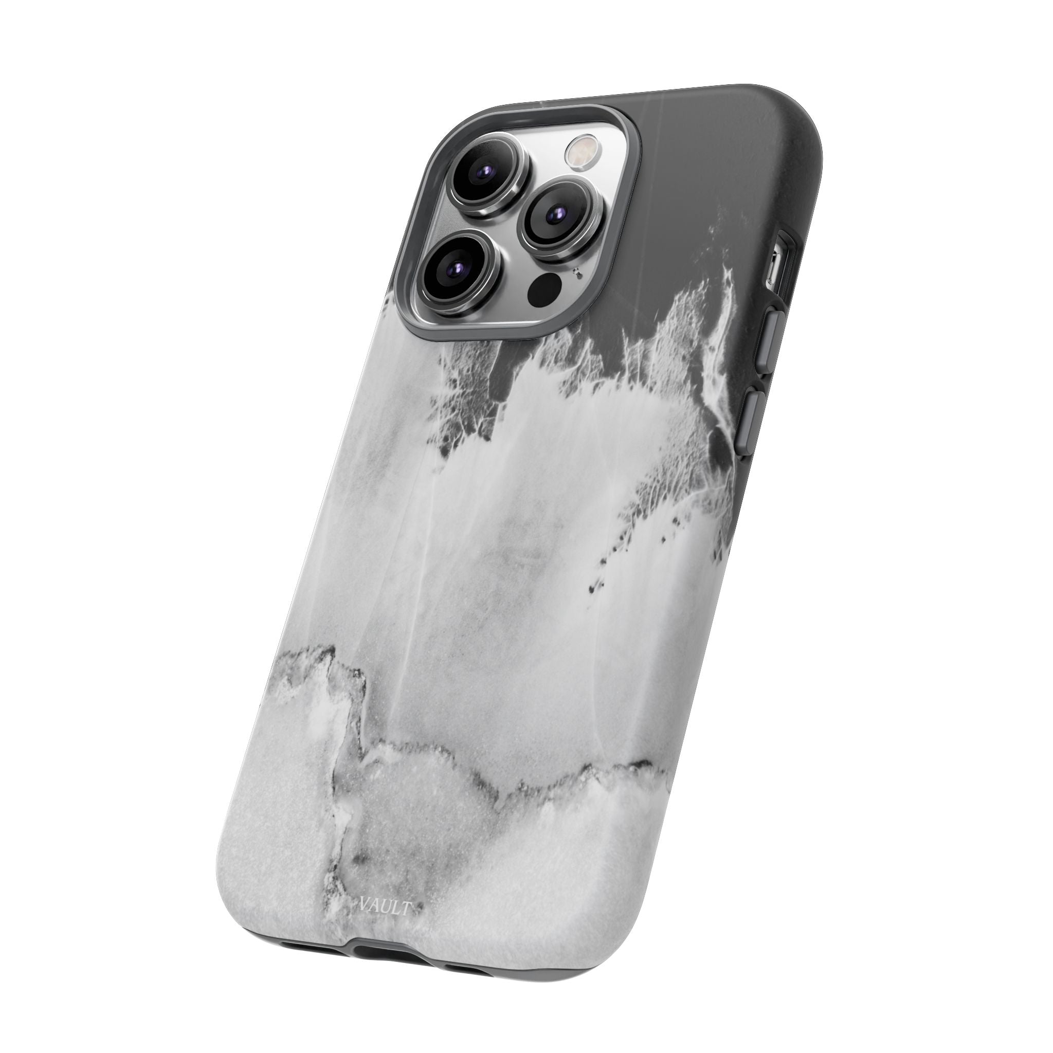 Marble Ink Tough Case — Black & White Abstract Phone Cover