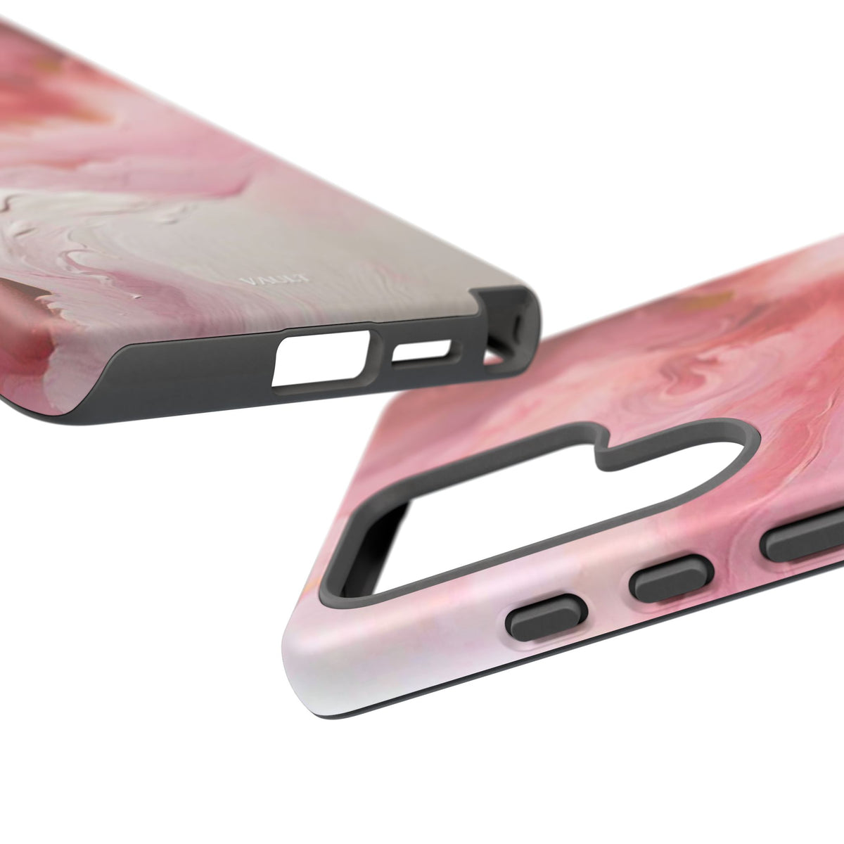 Pink Marble Tough Phone Case — Protective Artistic Phone Cover