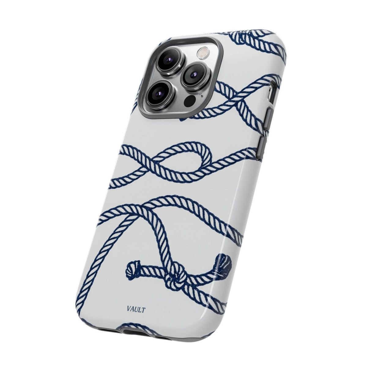 Nautical Rope Tough Case — Protective Phone Cover with Navy Knot Design